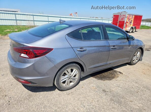 5NPD84LF0KH467362 2019 HYUNDAI ELANTRA Gray Trasero derecho
