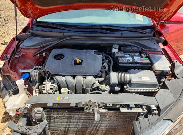 5NPD84LF0KH469404 2019 HYUNDAI ELANTRA Red Սալոնի հետևի տեսք