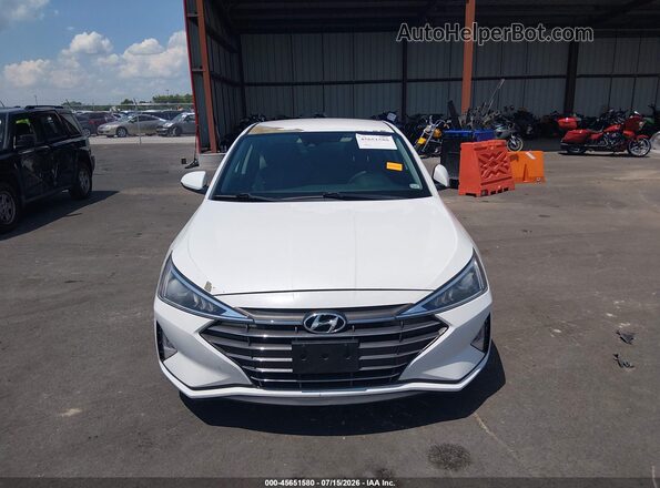 5NPD84LF0KH475946 2019 HYUNDAI ELANTRA Белый Вид щитка приборов