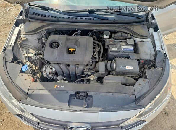 5NPD84LF0KH486798 2019 HYUNDAI ELANTRA Серебряный Вид задней части салона