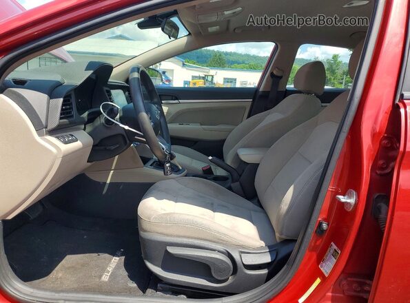 5NPD84LF0LH517579 2020 HYUNDAI ELANTRA Maroon წინა სალონის ხედი