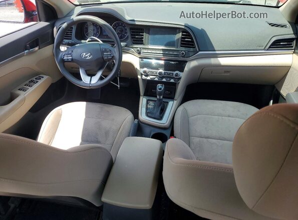 5NPD84LF0LH517579 2020 HYUNDAI ELANTRA Maroon წინა პანელის ხედი