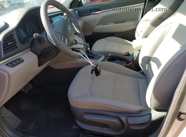 5NPD84LF0LH592878 2020 HYUNDAI ELANTRA Silver Вид салону спереду