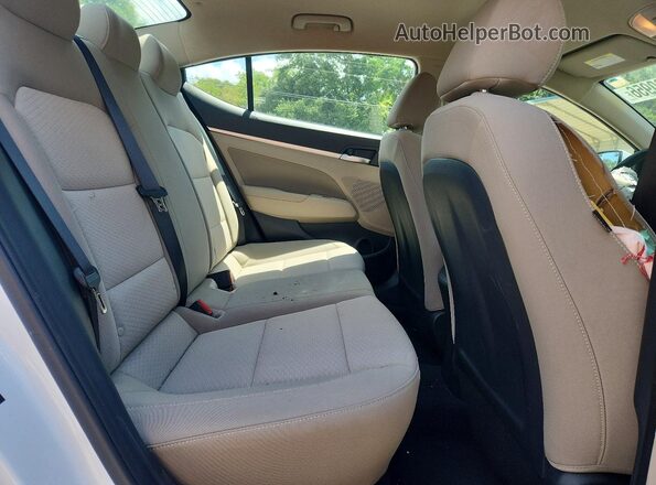 5NPD84LF0LH594761 2020 HYUNDAI ELANTRA White Rear seats view