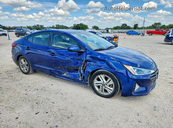 5NPD84LF0LH610926 2020 HYUNDAI ELANTRA Синий Передняя правая четверть