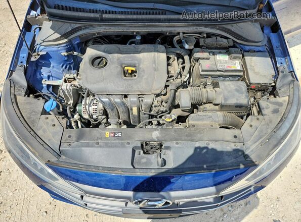 5NPD84LF0LH610926 2020 HYUNDAI ELANTRA Синий Вид задней части салона