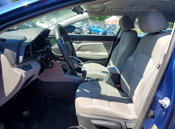 5NPD84LF0LH622414 2020 HYUNDAI ELANTRA Blue Widok wnętrza z przodu