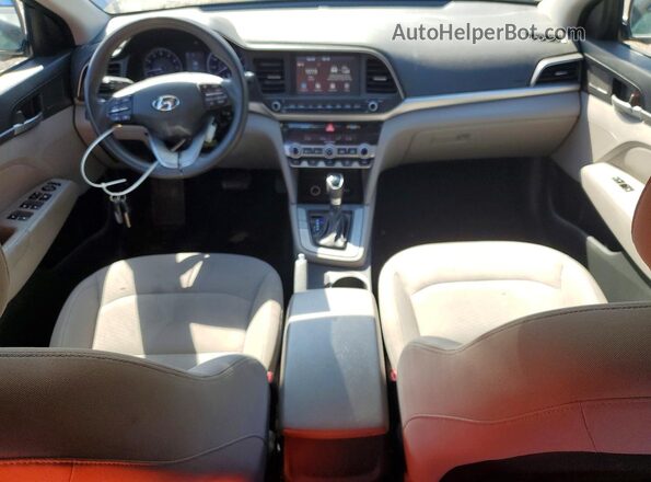 5NPD84LF0LH622414 2020 HYUNDAI ELANTRA Blue Widok deski rozdzielczej