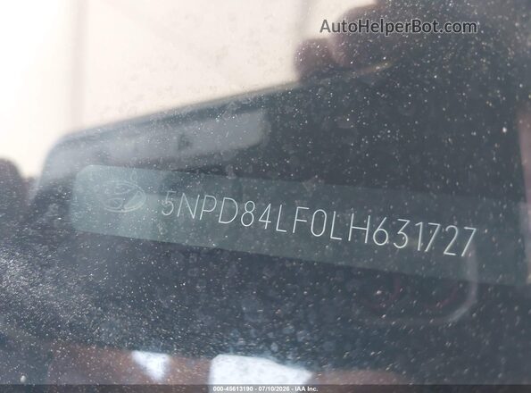 5NPD84LF0LH631727 2020 HYUNDAI ELANTRA Gray Vista del compartimento del motor