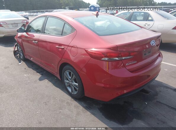 5NPD84LF1HH010746 2017 HYUNDAI ELANTRA Red Trasero izquierdo