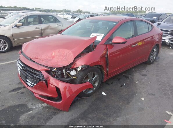 5NPD84LF1HH010746 2017 HYUNDAI ELANTRA Red Vista tres cuartos delantera izquierda