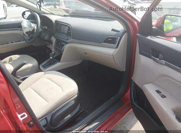 5NPD84LF1HH010746 2017 HYUNDAI ELANTRA Red Vista interior delantera