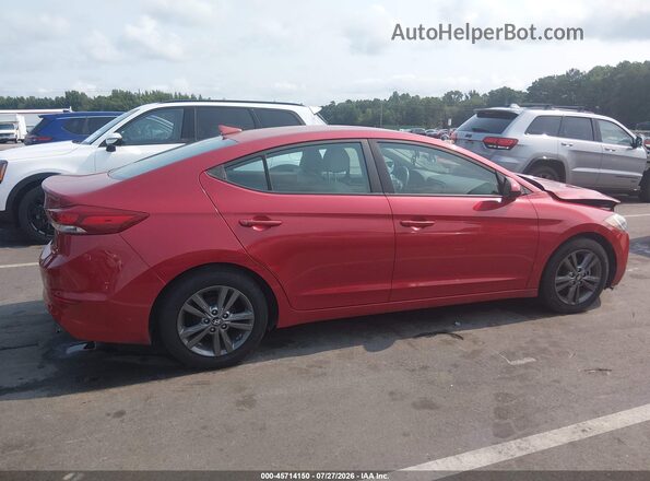 5NPD84LF1HH010746 2017 HYUNDAI ELANTRA Red Vista interior trasera