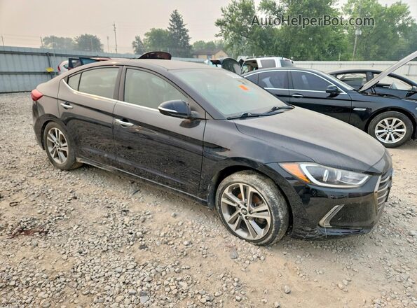 5NPD84LF1HH029202 2017 HYUNDAI ELANTRA Black Delantero derecho