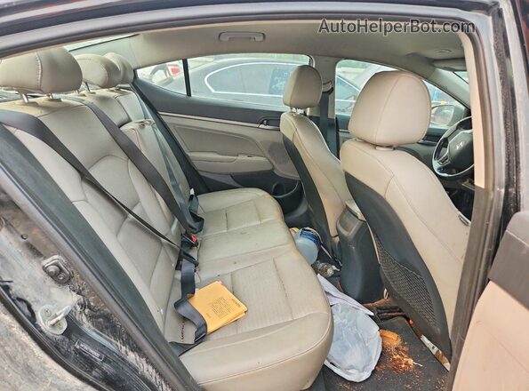 5NPD84LF1HH029202 2017 HYUNDAI ELANTRA Black Vista de los asientos traseros