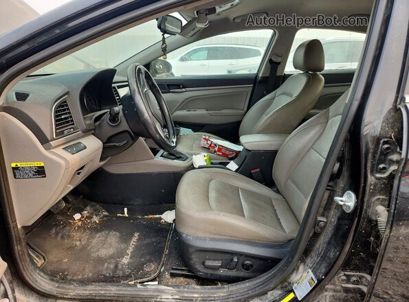 5NPD84LF1HH029202 2017 HYUNDAI ELANTRA Black Vista interior delantera