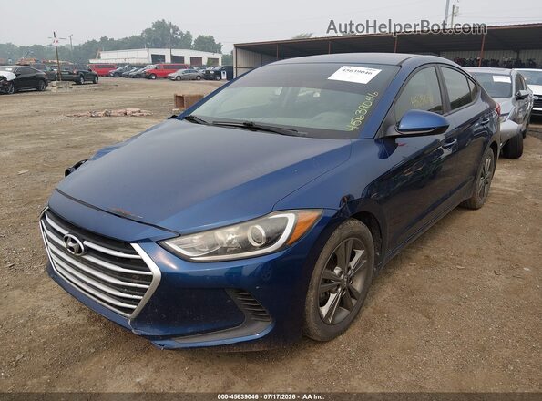 5NPD84LF1HH035257 2017 HYUNDAI ELANTRA Blue Передня ліва чверть