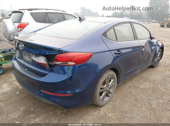 5NPD84LF1HH035257 2017 HYUNDAI ELANTRA Blue Задня права чверть