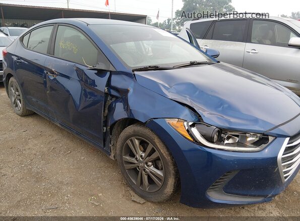 5NPD84LF1HH035257 2017 HYUNDAI ELANTRA Blue Вид спереду