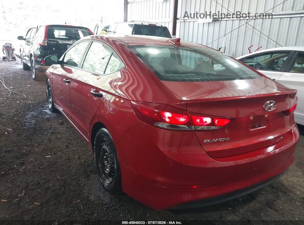 5NPD84LF1HH037591 2017 HYUNDAI ELANTRA Red Trasero izquierdo