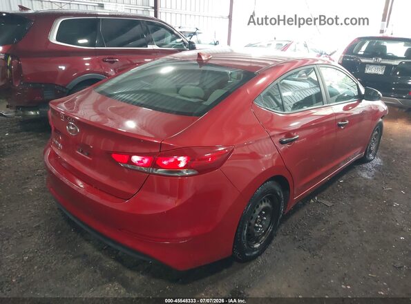 5NPD84LF1HH037591 2017 HYUNDAI ELANTRA Red Trasero derecho