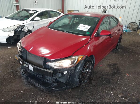 5NPD84LF1HH037591 2017 HYUNDAI ELANTRA Red Vista tres cuartos delantera izquierda
