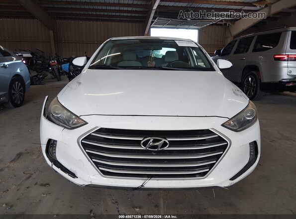 5NPD84LF1HH049224 2017 HYUNDAI ELANTRA White Instrument cluster view