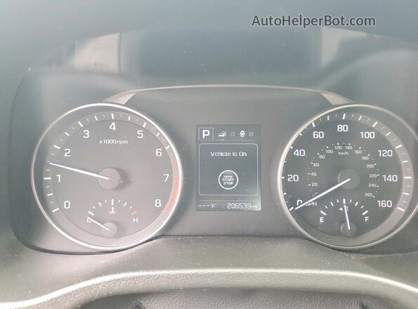 5NPD84LF1HH052253 2017 HYUNDAI ELANTRA Silver ხელსაწყოთა პანელის ხედი