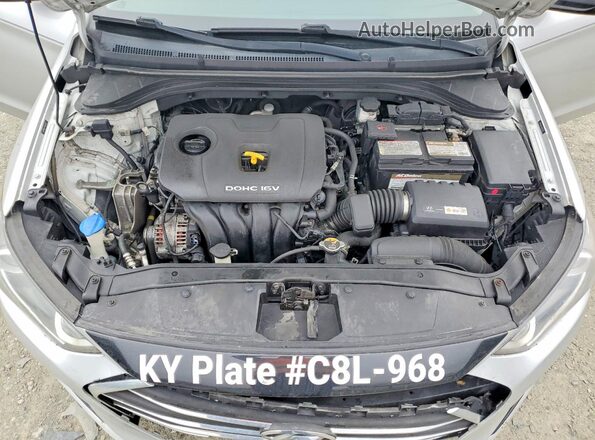 5NPD84LF1HH052253 2017 HYUNDAI ELANTRA Silver უკანა სალონის ხედი