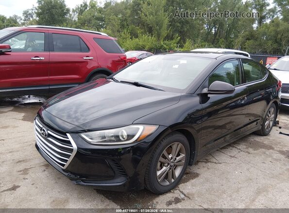 5NPD84LF1HH081350 2017 HYUNDAI ELANTRA Black Vista tres cuartos delantera izquierda