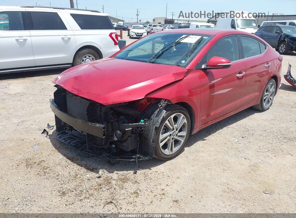 5NPD84LF1HH099640 2017 HYUNDAI ELANTRA Red Vista tres cuartos delantera izquierda