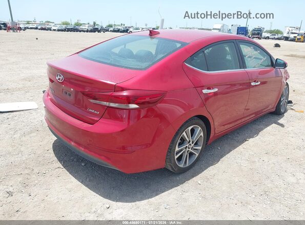 5NPD84LF1HH099640 2017 HYUNDAI ELANTRA Red Trasero derecho