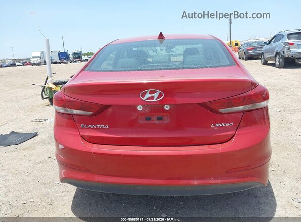 5NPD84LF1HH099640 2017 HYUNDAI ELANTRA Red 