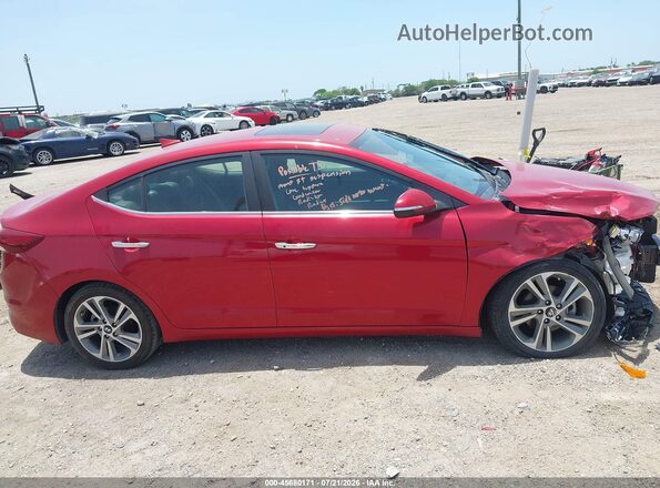 5NPD84LF1HH099640 2017 HYUNDAI ELANTRA Red Vista interior de 360 grados