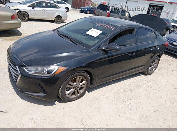5NPD84LF1HH118879 2017 HYUNDAI ELANTRA Black Vista tres cuartos delantera izquierda