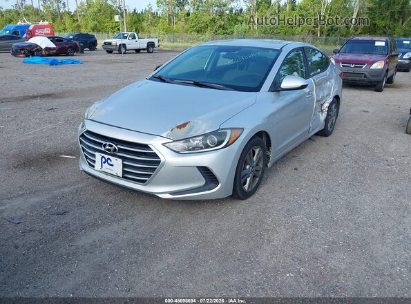 5NPD84LF1HH159075 2017 HYUNDAI ELANTRA Silver Vista tres cuartos delantera izquierda
