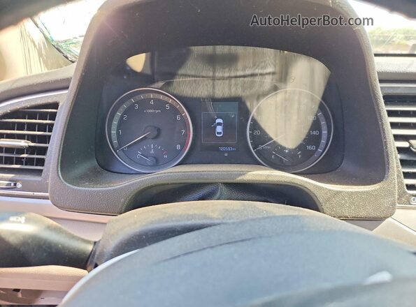 5NPD84LF1HH166074 2017 HYUNDAI ELANTRA Beige ხელსაწყოთა პანელის ხედი