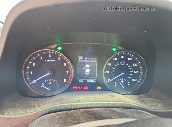 5NPD84LF1JH223847 2018 HYUNDAI ELANTRA White Սարքավորումների վահանակի տեսք