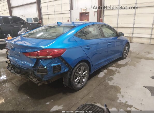 5NPD84LF1JH233195 2018 HYUNDAI ELANTRA Синий Задняя правая четверть