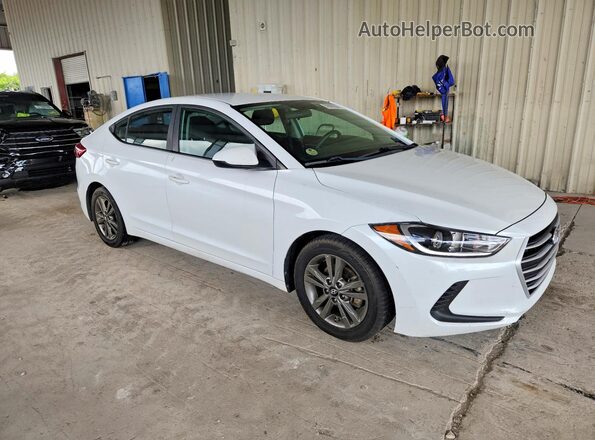 5NPD84LF1JH234380 2018 HYUNDAI ELANTRA Белый Передняя правая четверть