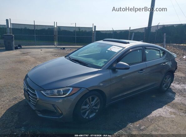 5NPD84LF1JH251910 2018 HYUNDAI ELANTRA Серый Передняя левая четверть