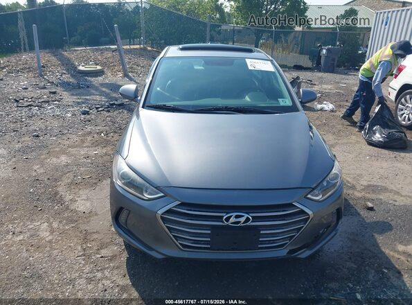 5NPD84LF1JH251910 2018 HYUNDAI ELANTRA Серый Вид задней части салона