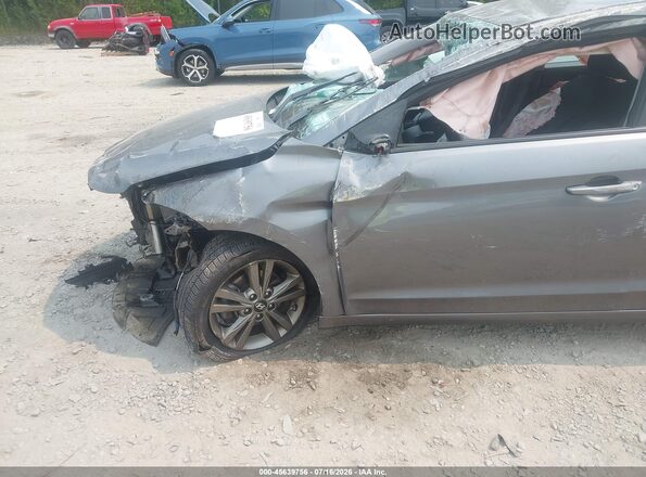 5NPD84LF1JH280730 2018 HYUNDAI ELANTRA Gray წინა ხედი