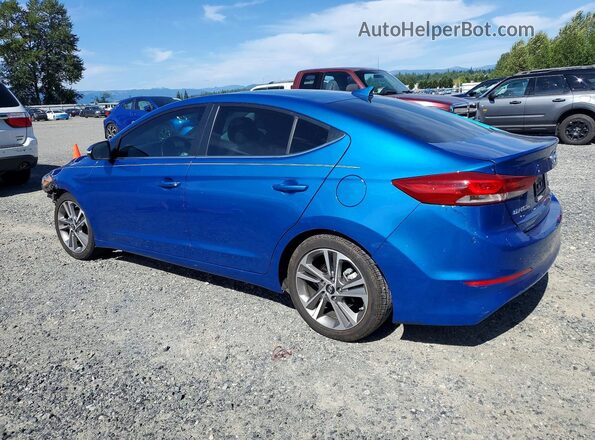 5NPD84LF1JH288178 2018 HYUNDAI ELANTRA Blue Հետևի ձախ