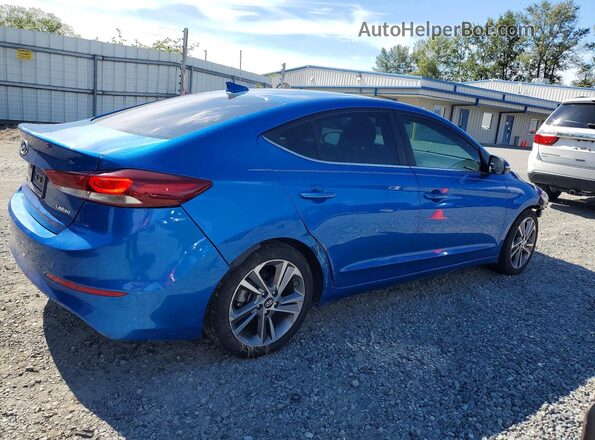 5NPD84LF1JH288178 2018 HYUNDAI ELANTRA Blue Հետևի աջ