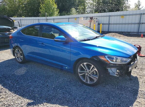 5NPD84LF1JH288178 2018 HYUNDAI ELANTRA Blue Առջևի աջ