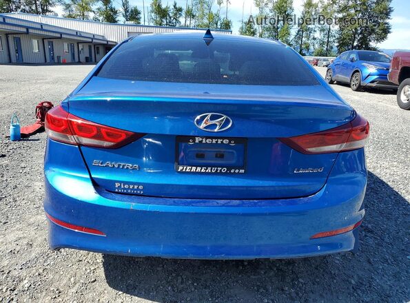 5NPD84LF1JH288178 2018 HYUNDAI ELANTRA Blue Հետևի տեսք