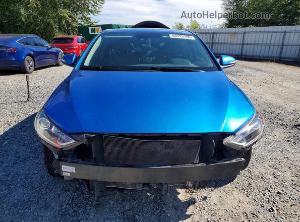 5NPD84LF1JH288178 2018 HYUNDAI ELANTRA Blue Դիմացի տեսք