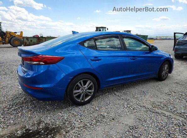 5NPD84LF1JH291596 2018 HYUNDAI ELANTRA Blue Задня права чверть