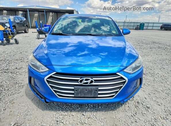 5NPD84LF1JH291596 2018 HYUNDAI ELANTRA Blue Вид спереду